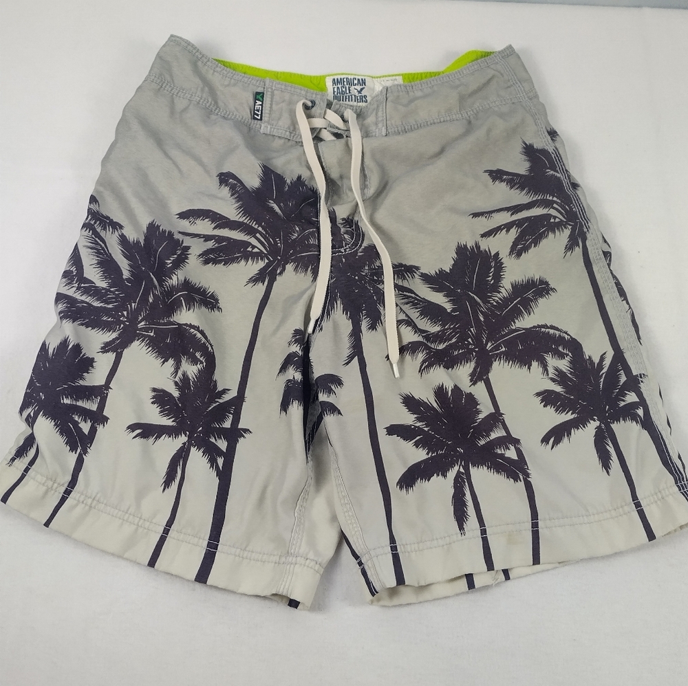 American Eagle Mens Size 32 AE77 Swim Trunks Surf Board Shorts Beach Wear - Picture 3 of 9